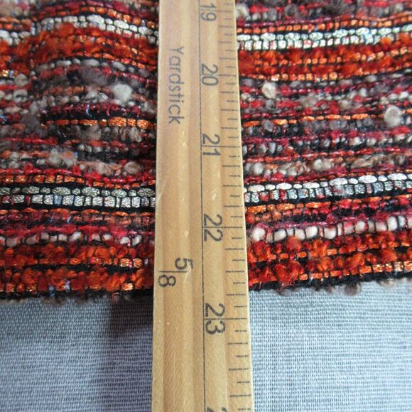 Chicos Blazer Jacket Womens Size 0 Multicolor Woven Button Up Work Retro Granny - Picture 5 of 9